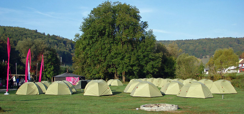 Teamevent Kanu Wochenende mit Camp Übernachtung Altmühl
