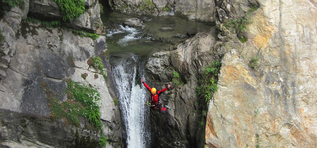 Teamevent Canyoning advanced in der Ötztal Region